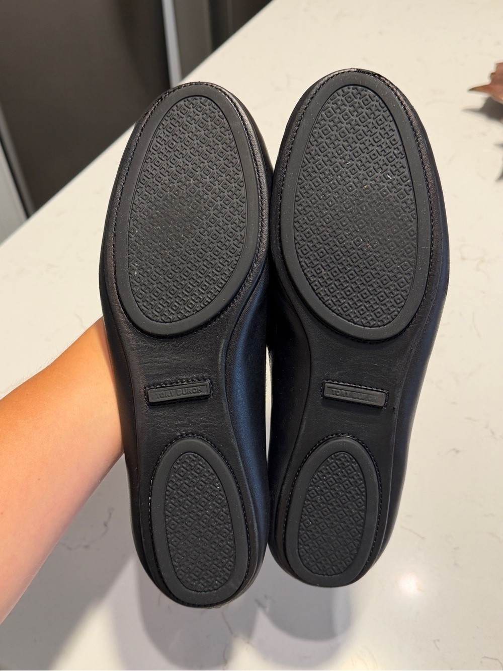 Tory Burch Reva Black Leather Ballet Flats – Women’s 10.5 - Picture 5 of 11
